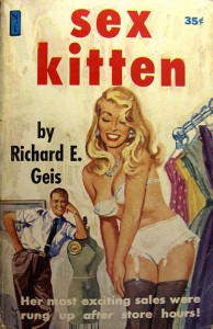 cheeky book cover with the sub title "Her most exciting sales were rung up after store hours!"